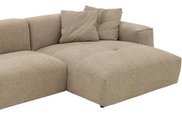 Goossens loungebank lago bruin stof - 8252192-{merk}-lago-bank-stof-bruin-06